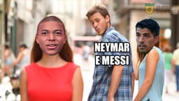 Meme: Suárez, Neymar e Messi