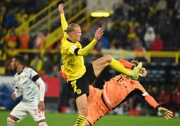 Borussia Dortmund x Bayern de Munique - Erling Haaland e Manuel Neuer