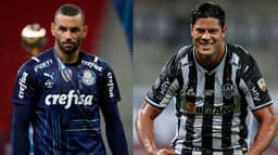 Weverton, do Palmeiras, e Hulk, do Atlético-MG
