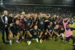 Time da MLS All-Stars comemora vitória sobre o Liga MX All-Stars