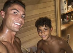 Cristiano Ronaldo e filho