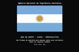 Anvisa bandeira Argentina