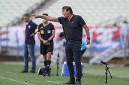 O treinador atleticano adotou um discurso cauteloso sobre a conquista do título brasileiro
