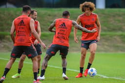 Treino Flamengo - David Luiz
