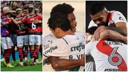 Flamengo Palmeiras e River Plate
