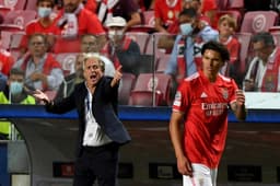 Benfica x Barcelona - Darwin Núñez e Jorge Jesus
