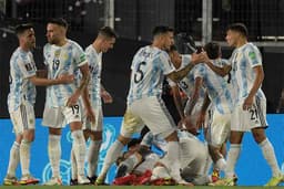 Argentina x Uruguai - Comemoração Argentina