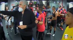 Confusão nos vestiários Athletico x Flamengo