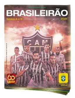 O alvinegro estampou a capa do álbum do Brasileirão 2021