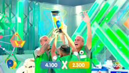 Deyverson, Roni e Renan (Palmeiras) no Passa ou Repassa (SBT)