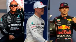 Hamilton, uma do Michael Schumacher e uma do Verstappen