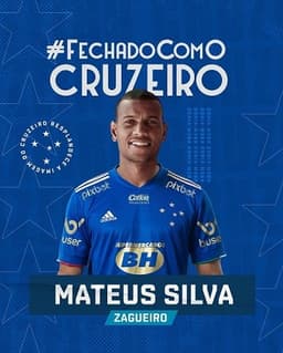 Mateus Silva tem 26 anos e deve ser mais um reforço do time azul para o ano que vem