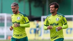 Zé Rafael e Gustavo Scarpa - Treino Palmeiras
