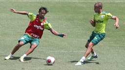 Gustavo Scarpa Mayke treino Palmeiras