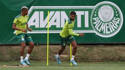Danilo e Wesley - treino Palmeiras