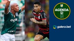 Agenda Brasileirão - Palmeiras e Flamengo