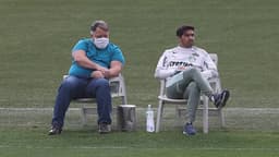 Anderson Barros e Abel Ferreira - Palmeiras