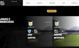 Santos erra nome do Botafogo no site
