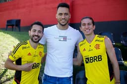Neto, Everton Ribeiro e Filipe Luís - Flamengo