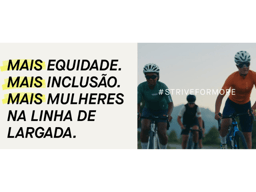 Strava lançou campanha por equidade no esporte no Tour de France Femme avec Zwift; (Divulgação)