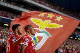 Benfica x Dínamo de Kiev - David Neres e Gonçalo Ramos