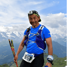 Orlando Yamanaka, de 59 anos, que morreu na noite desta segunda-feira (22) após sofrer um acidente durante uma das provas da Ultra-Trail du Mont-Blanc. (Reprodução)