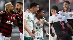 Fla, Palmeiras e São Paulo