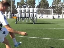 Barreira tecnológica em treino do Real Madrid