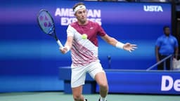Casper Ruud em ação no US Open