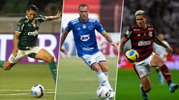 Montagem Palmeiras, cruzeiro e Flamengo