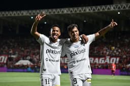 Atlético-GO x Santos - Ângelo e Marcos Leonardo