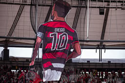 Flamengo x Avaí - mosaico despedida Diego Ribas