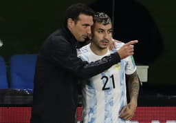Lionel Scaloni e Ángel Correa - Argentina