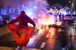 Belgica x Marrocos - Protestos na Belgica