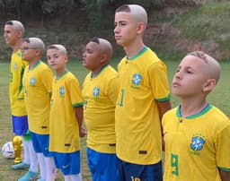 Conteúdo com "time de Ronaldos" produzido pelo Youtuber Rikinho