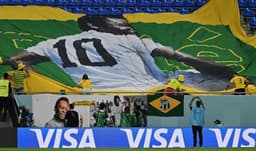 Brasil x Coreia do Sul - Bandeirão Pelé