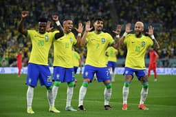 Brasil x Coréia - Celebração do segundo gol