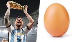 Messi e o ovo - Argentino passa a ter a publicação mais curtida do Instagram