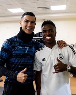 Cristiano Ronaldo e Vini Jr.
