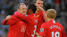 Patrice Evra, Rooney e Scholes - Manchester United