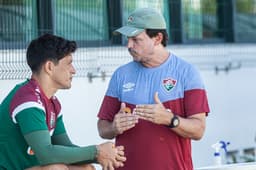 Germán Cano e Fernando Diniz - Fluminense