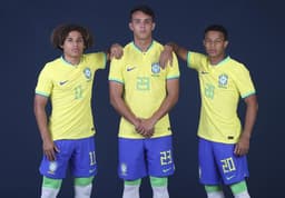 Guilherme Biro, Giovane e Pedro - Corinthians - Seleção Brasileira Sub-20