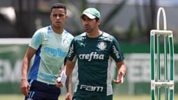Giovani e Abel Ferreira - Treino Palmeiras