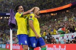 Marquinhos e Richarlison - Brasil x Coreia do Sul - Copa do Mundo 2022 - Oitavas de final - Brasil