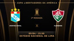 Tempo Real Sporting Cristal x Fluminense Libertadores 1 Rodada