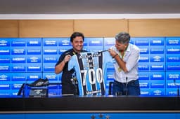 Grêmio x Caxias - Renato Gaúcho camisa comemorativa