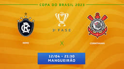 Tempo Real Remo x Corinthians Copa do Brasil
