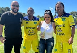 Márcio Granada, Amaral, Bruna Venceslau e Ronaldinho Gaúcho