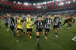 Flamengo x Botafogo - comemoração após o jogo