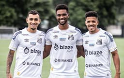Jogadores do Água Santa assinaram contrato com o Santos até o fim de 2023
